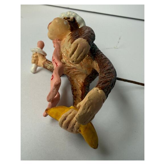 Baby's 1st Christmas Monkey Ornament Cutesy Kitsch - Picture 9 of 12